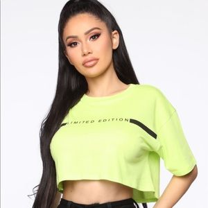 Limited edition crop top